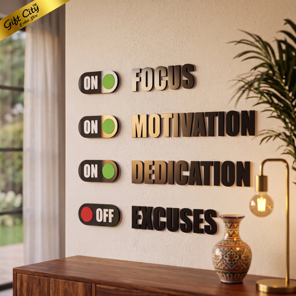 Focus 3D Acrylic Wall Art | Modern Home & Office Decoration | Gift City