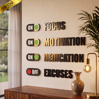 Focus 3D Acrylic Wall Art | Modern Home & Office Decoration | Gift City