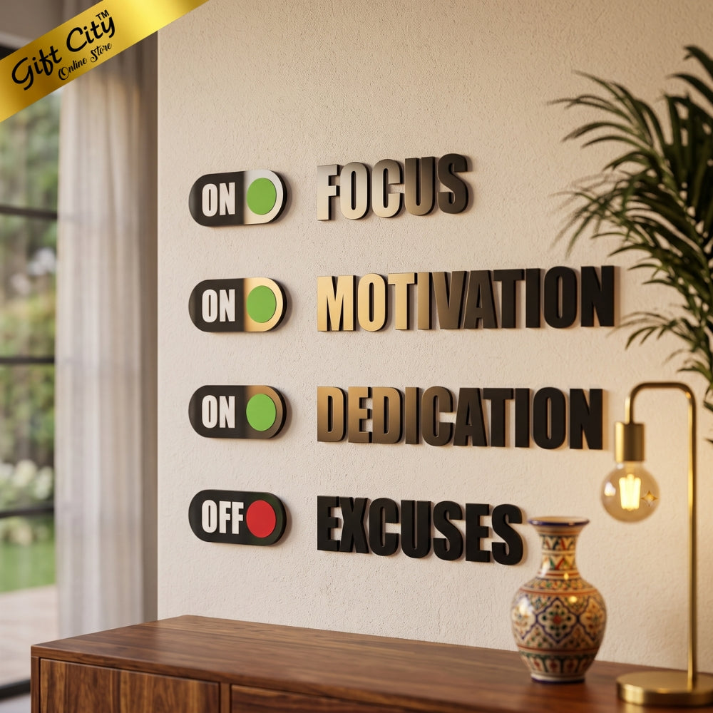 Focus 3D Acrylic Wall Art | Modern Home & Office Decoration | Gift City