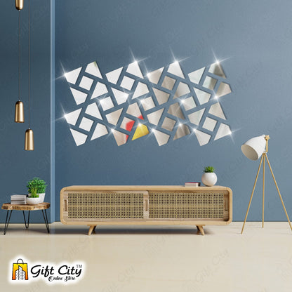 3D Acrylic Mirror Panels Wall Art Stickers