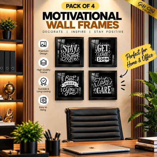 Motivational Quote Frames, Wall Art Hangings Glass Frames - Gift City