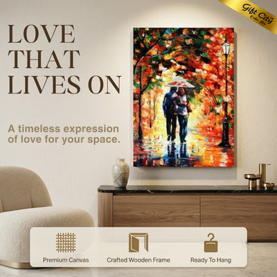 Couple Romantic Canvas Painting | Romantic Couple Love Wall Art for Bedroom & Home Decor