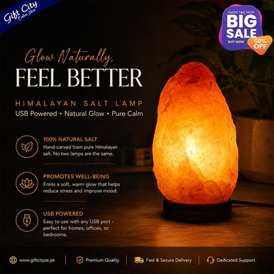 USB Himalayan Natural Salt Lamp - Gift City