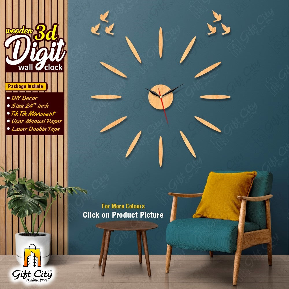 Spiral Large DIY Wall Clock - 24 Inches - Gift City