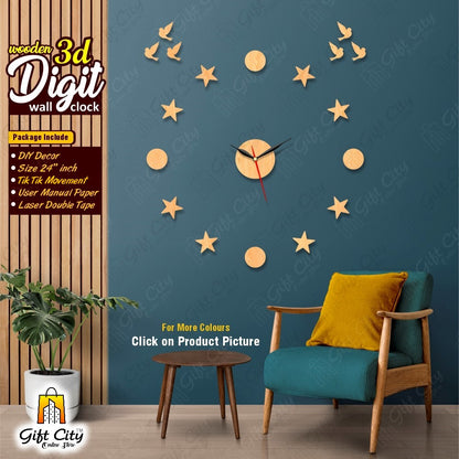 Lots of Stars DIY Wall Clock