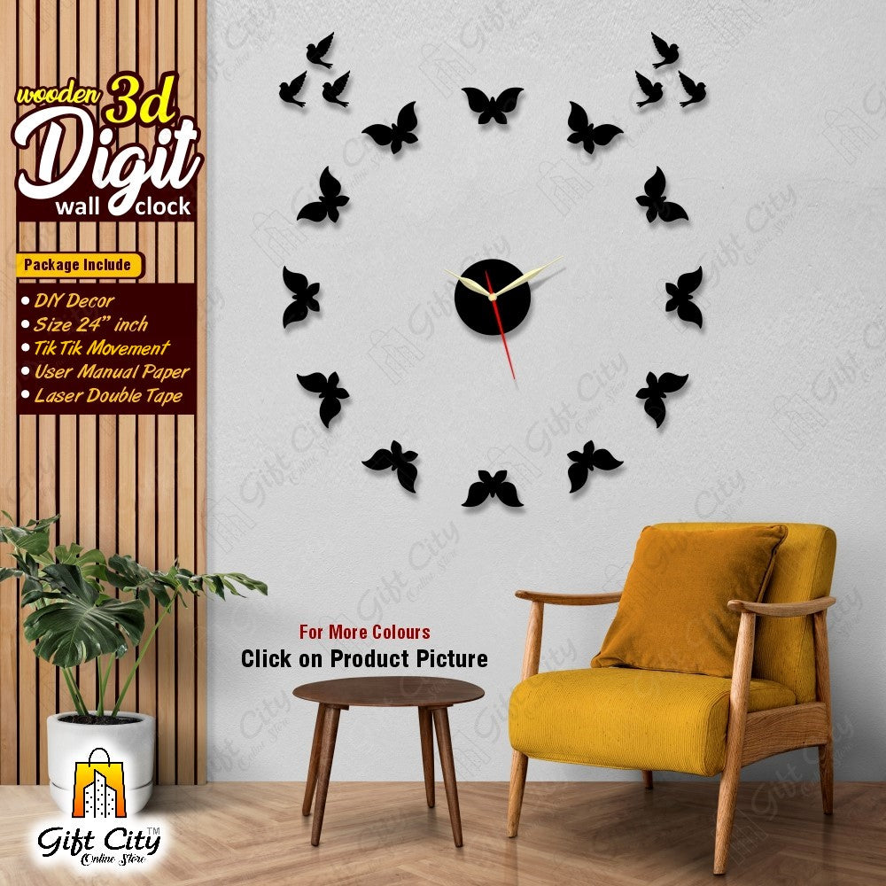 Lots of Butterflies DIY Wall Clock