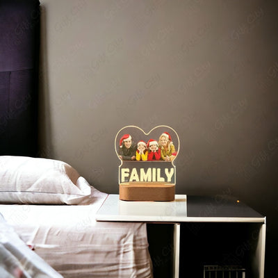 Gift City Personalized Family Frame 3D Lamp - Decoration Piece - Gift Piece - Gift City Online Store