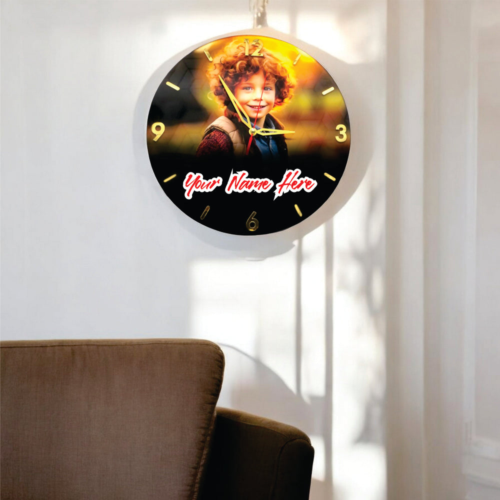 Customizable Acrylic Wall Clock Best Gift for Birthday, Anniversarry, Valentine Day & Wedding- Gift City - Gift City Online Store