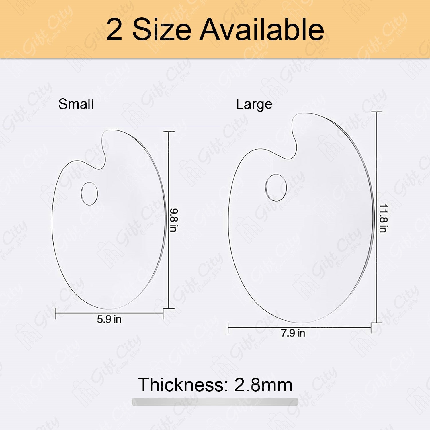 A4 Size Mixing Palette for Artists