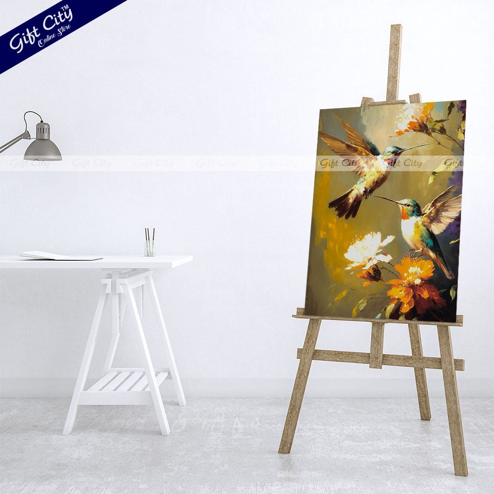 Gift City Presents Colorful Digital Canvas Painting with Frame - Wall Art for Home Decor Multiple Sizes Wall Hanging