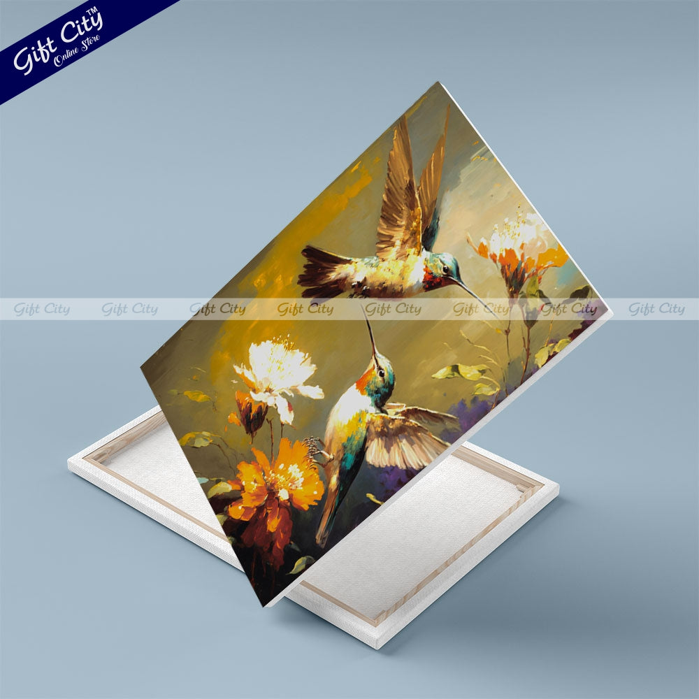 Gift City Presents Colorful Digital Canvas Painting with Frame - Wall Art for Home Decor Multiple Sizes Wall Hanging