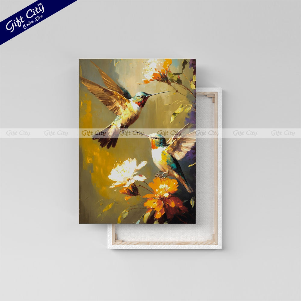 Gift City Presents Colorful Digital Canvas Painting with Frame - Wall Art for Home Decor Multiple Sizes Wall Hanging