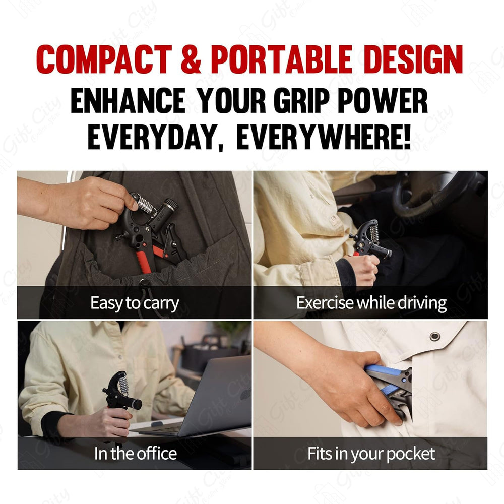 Gift City Presents Fitness Adjustable Heavy Hand Gripper, Hand Exerciser, Wrist, Increase Strength (10-40kg) - Gift City Online Store