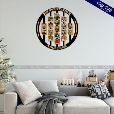Gift City Presents Personalized Father's Day Gift: Custom Photo Ring Frame for Beloved Dad | Memorial Keepsake, Tribute, and Unique Memory Display - Gift City Online Store
