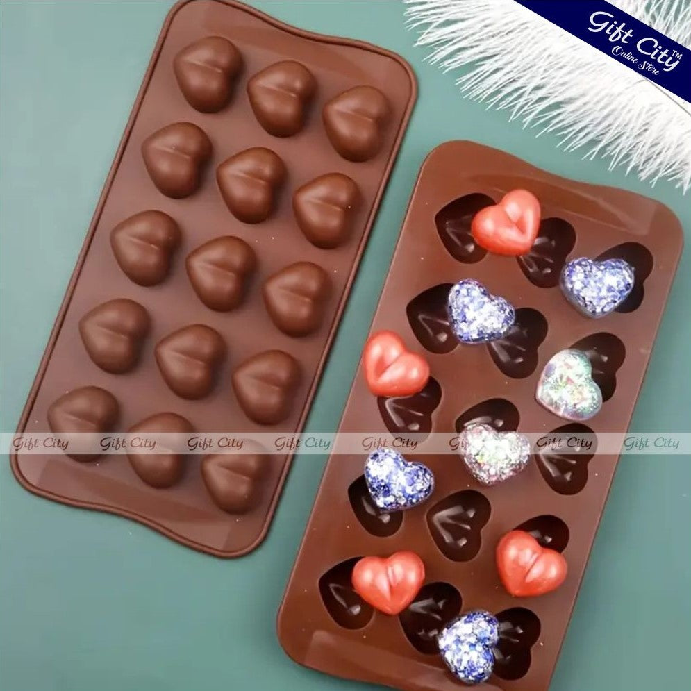 Gift City Presents Silicone Chocolate Mold - Different Shapes for DIY Baking, Candy, and Fondant Creations