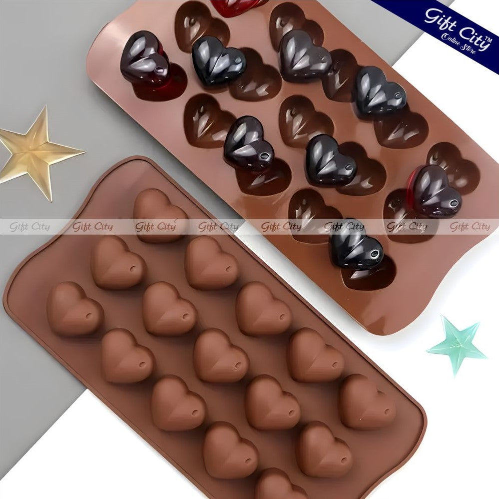 Gift City Presents Silicone Chocolate Mold - Different Shapes for DIY Baking, Candy, and Fondant Creations