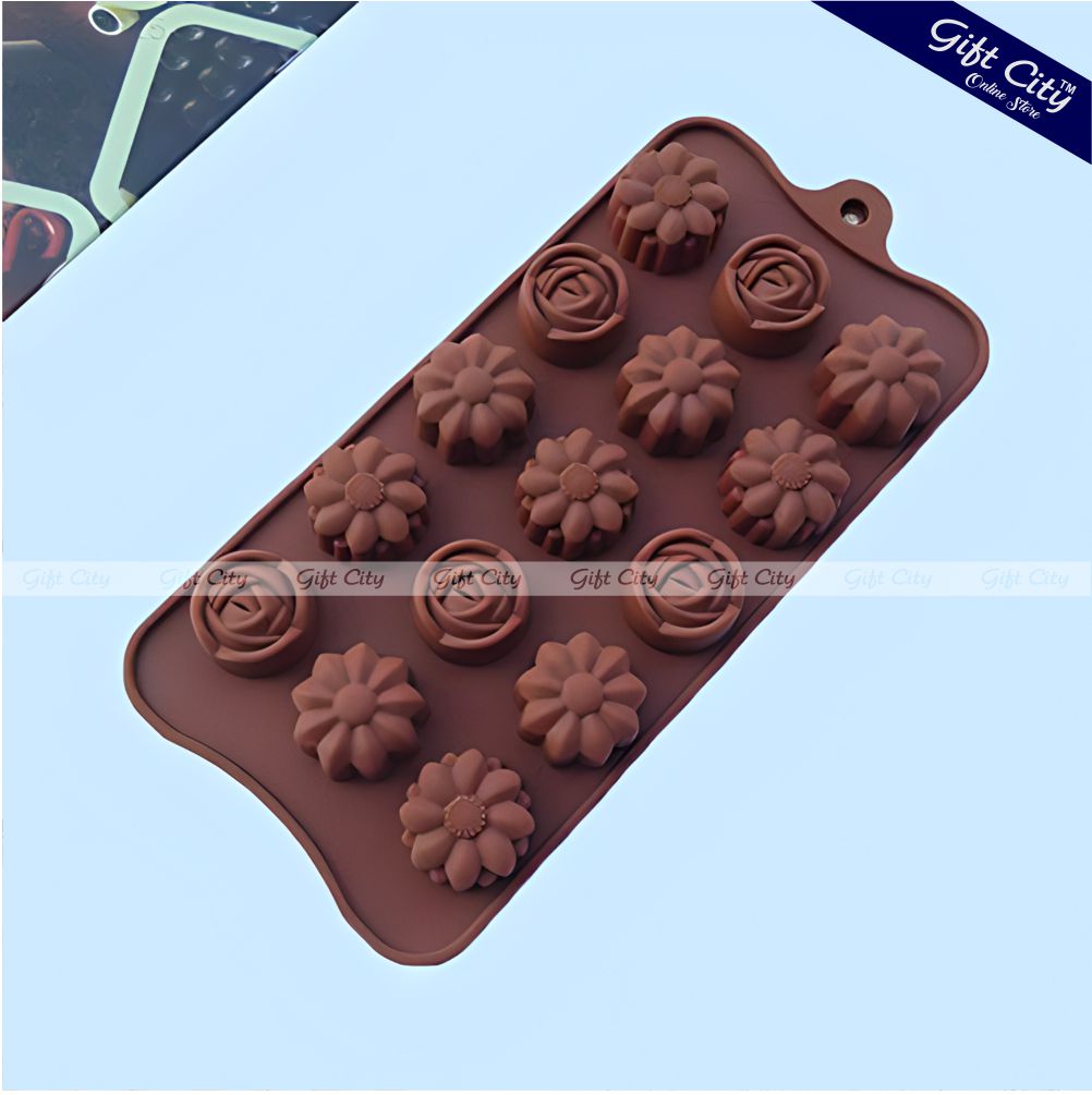 Gift City Presents Silicone Chocolate Mold - Different Shapes for DIY Baking, Candy, and Fondant Creations