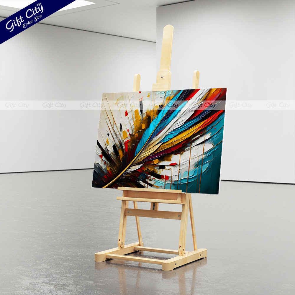 Gift City Presents UV Printed Oil Painting Canvas - Abstract modern wall art for home decor, ready to hang for living room, bedroom, and dining room Wall Hanging