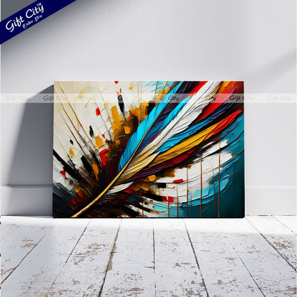 Gift City Presents UV Printed Oil Painting Canvas - Abstract modern wall art for home decor, ready to hang for living room, bedroom, and dining room Wall Hanging