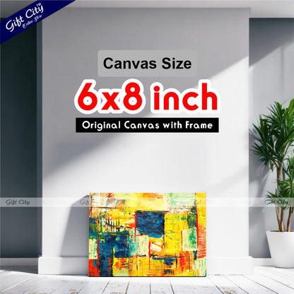 Acrylic Abstract Art Canvas Painting - Gift City