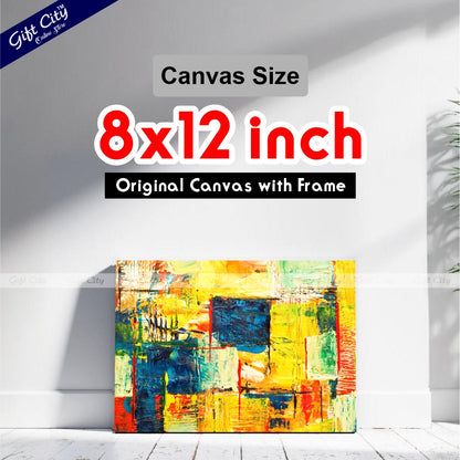 Acrylic Abstract Art Canvas Painting - Gift City