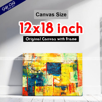 Acrylic Abstract Art Canvas Painting - Gift City