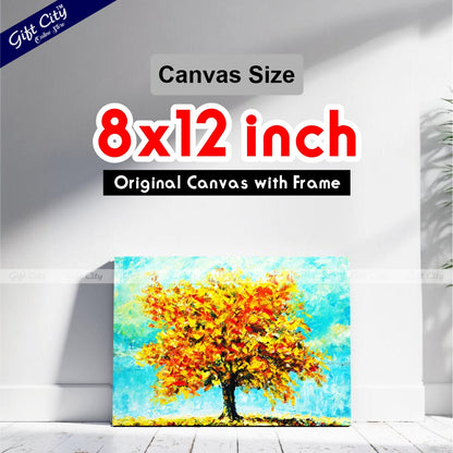 Beautiful Tree Art Canvas Painting Digital Art for Home Décor - Gift City