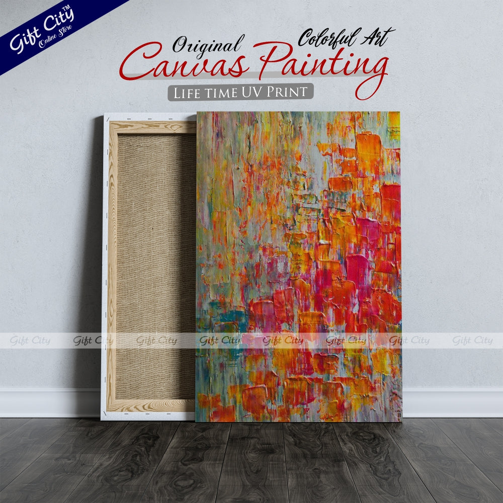 Colorful Art Canvas Painting Digital Art for Home Décor - Gift City