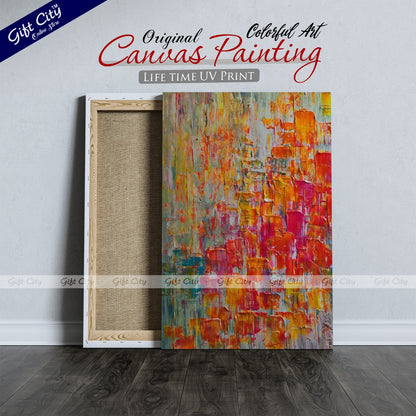 Colorful Art Canvas Painting Digital Art for Home Décor - Gift City