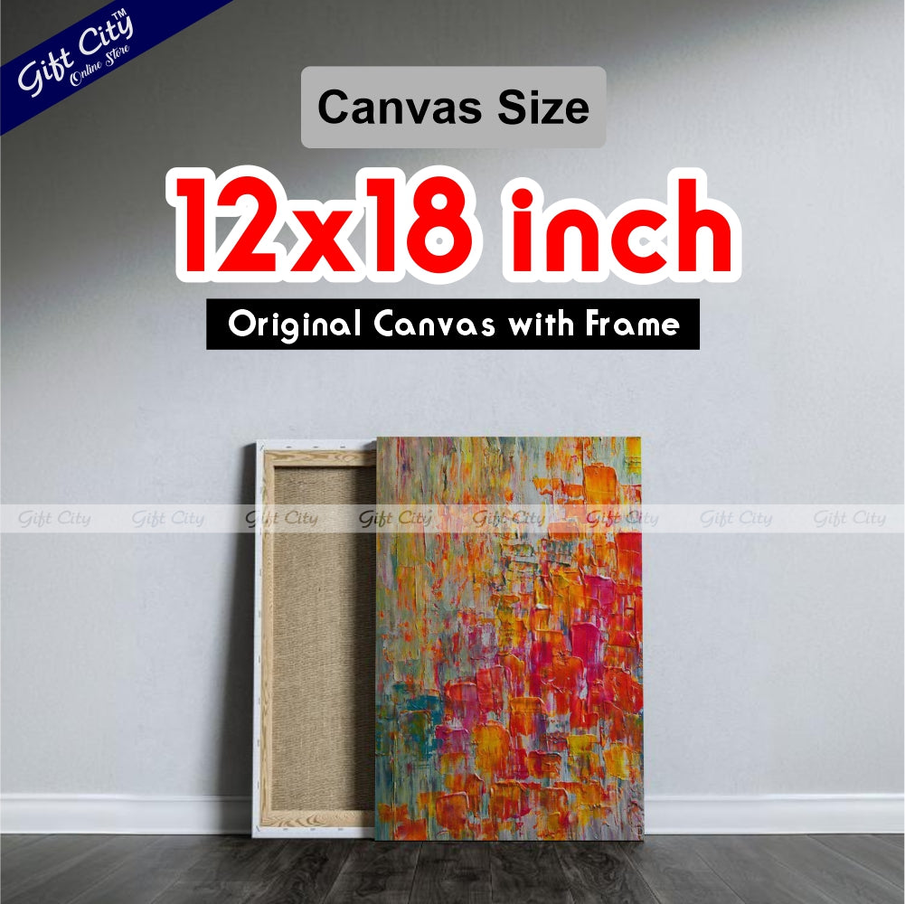 Colorful Art Canvas Painting Digital Art for Home Décor - Gift City