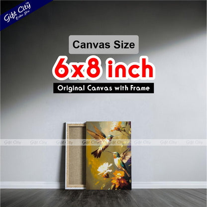 Gift City Presents Colorful Digital Canvas Painting with Frame - Wall Art for Home Decor Multiple Sizes Wall Hanging