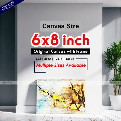 Flower Art Canvas Painting - Gift City