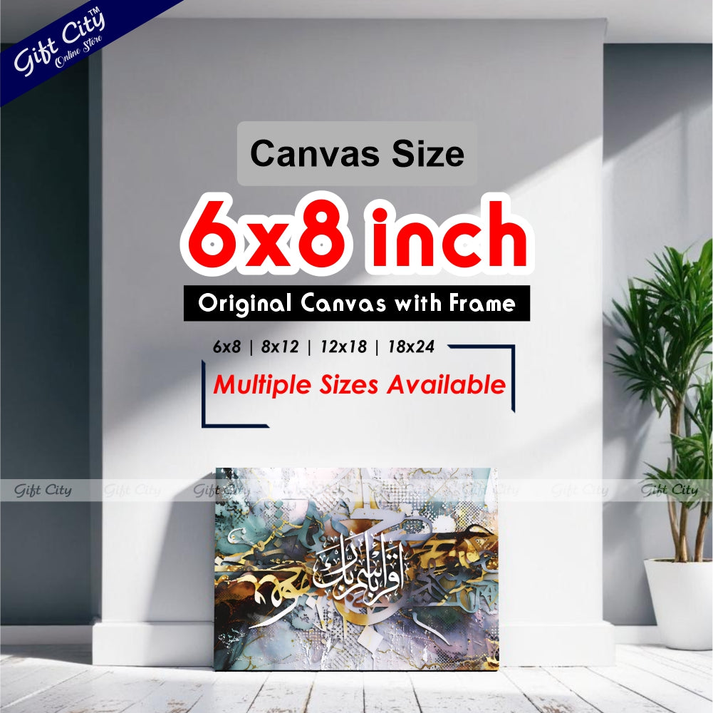 Gift City Presents Colorful HD Painting with Wooden Frame - Energetic Original Canvas, Multiple Sizes, Life Time Print Warranty - Ideal for Home & Office Décor