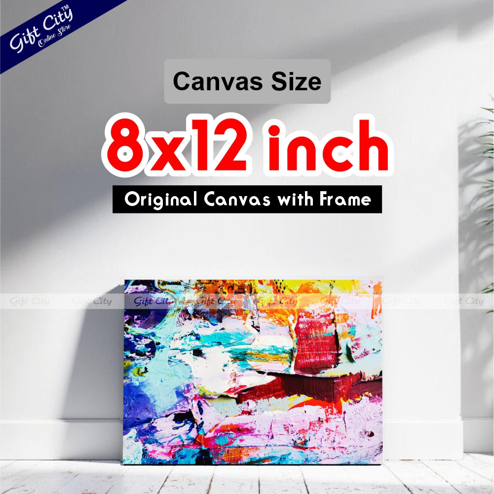 Messy Abstract Paint Canvas Painting - Gift City