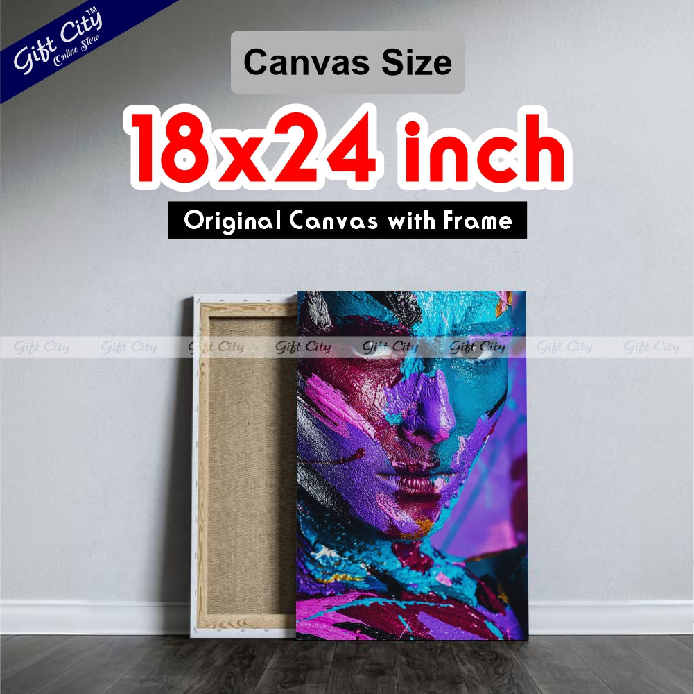 Man Face Digital Art Painting for Home Decor - Gift City