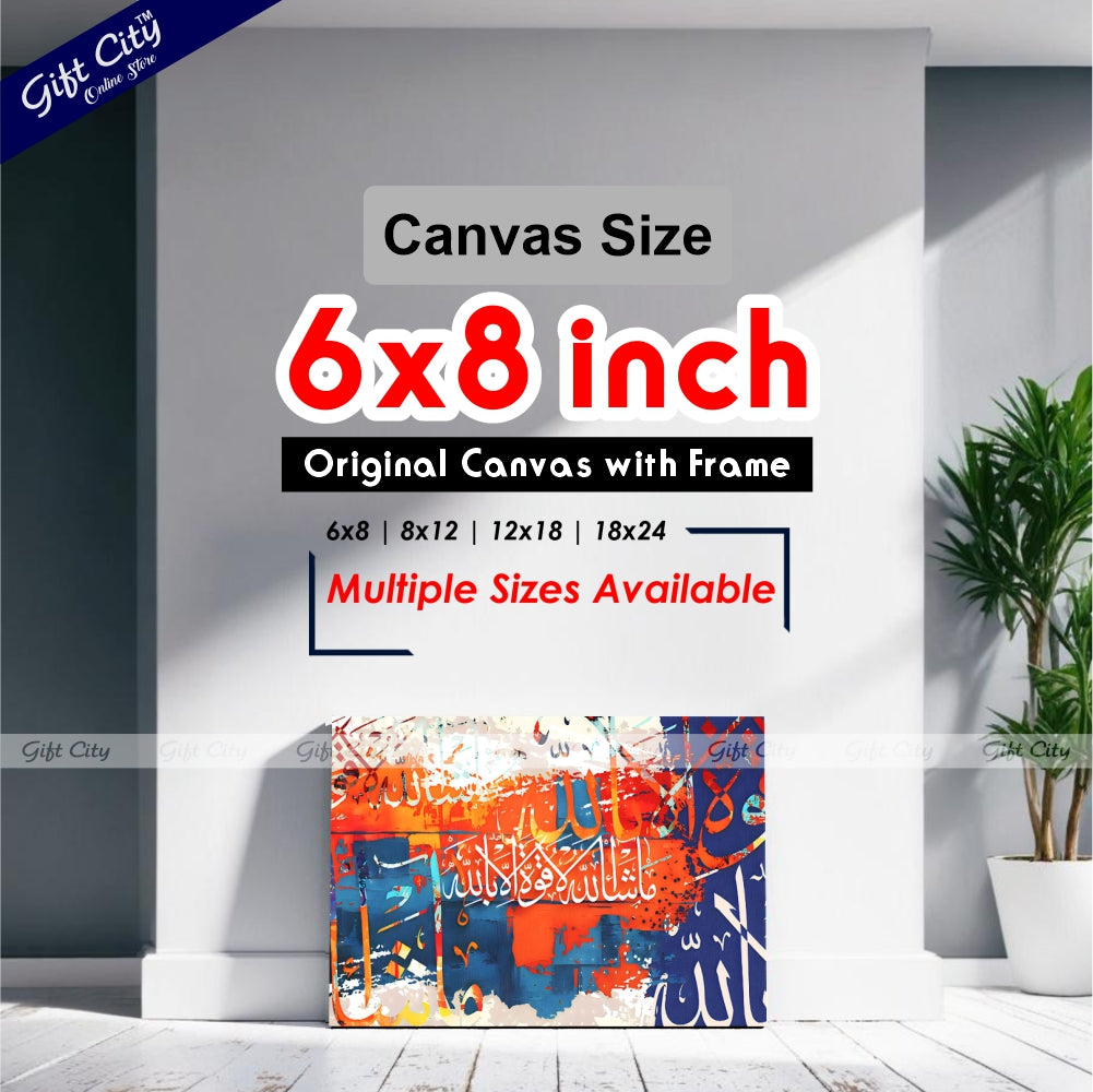 Gift City Presents Vivid HD Canvas Art - Spirited Digital Print with Wooden Frame, Original Canvas, Multiple Sizes, LifeTime Print Warranty - Great for Home Décor & Gifts