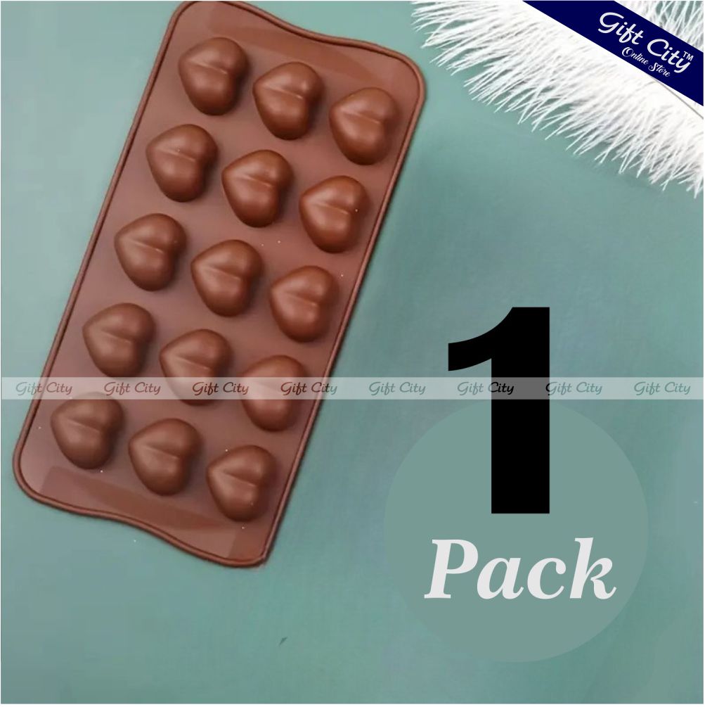 Gift City Presents Silicone Chocolate Mold - Different Shapes for DIY Baking, Candy, and Fondant Creations