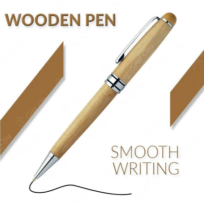 Gift City: Elevate Your Workspace with Premium Wooden Pen - Customized Wooden Pen - Quality Guaranteed