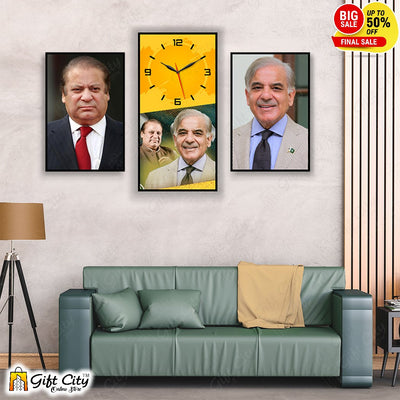 3 In 1 Frame Wall Clock New Designv