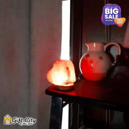  Heart Shape 7 Color Changing Crafted Salt Lamp