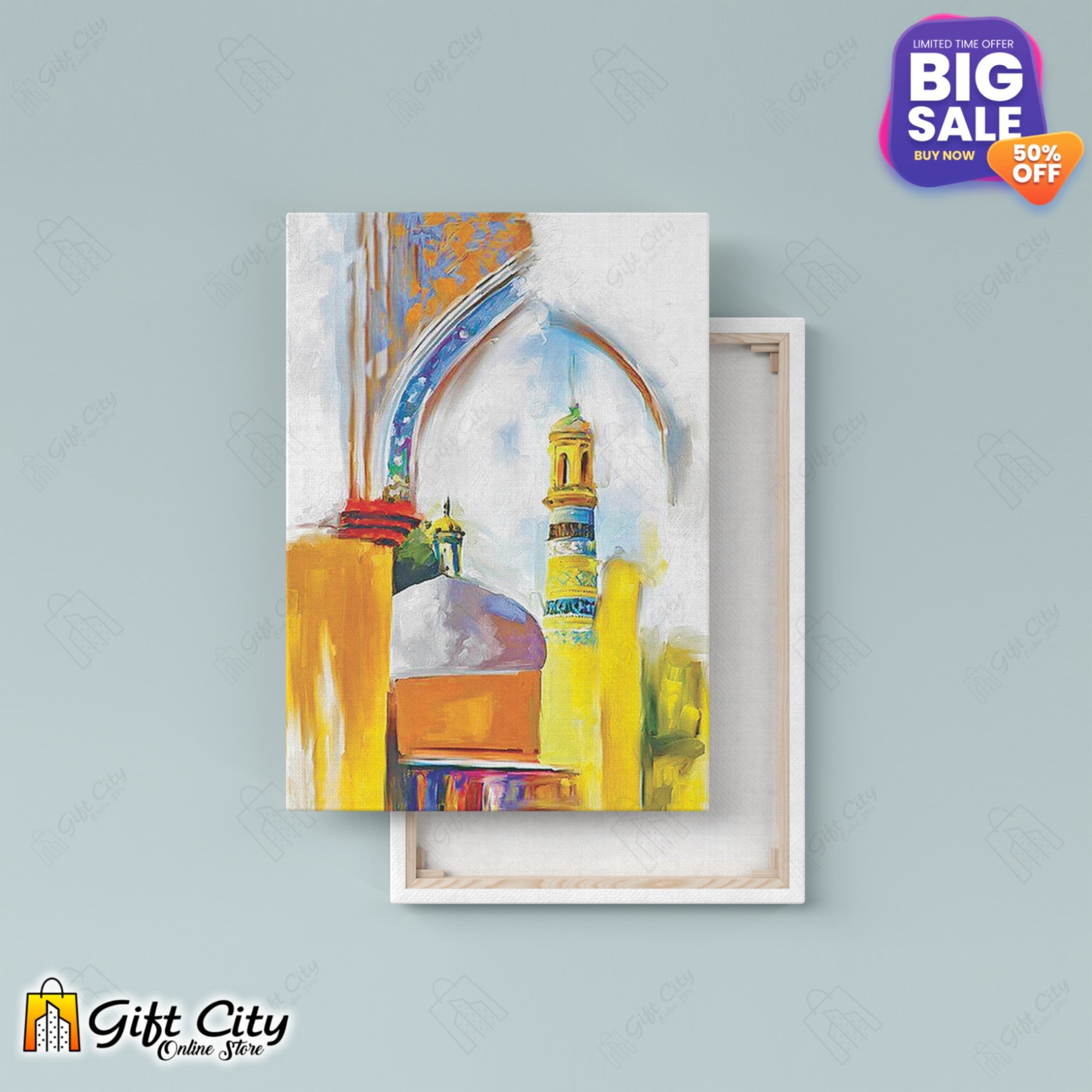 Islamic Art Mosque Digital Islamic Canvas Painting