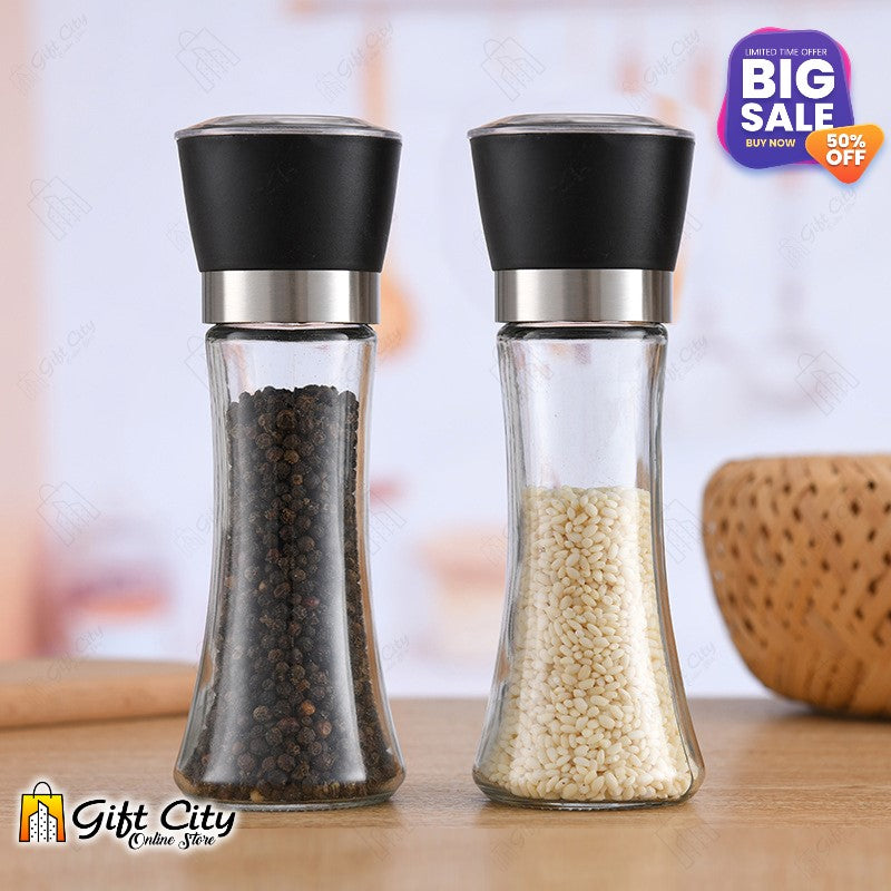 Stainless Steel Manual Salt & Pepper Grinder Shakers Spices Mill Crusher Kitchen Tools