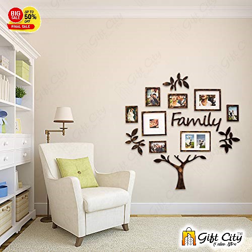 Family Tree With Photo Frame Modern Wall Art 