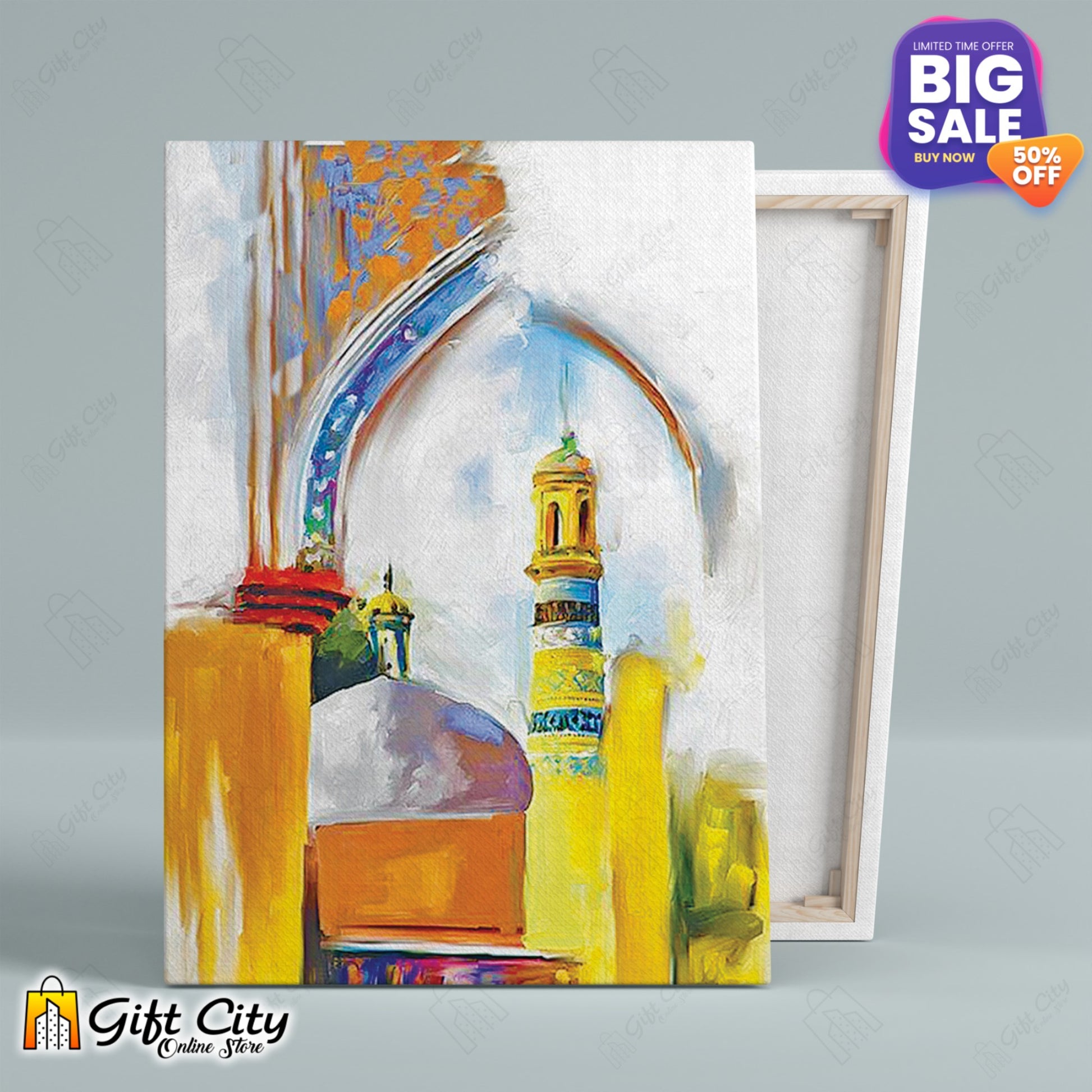 Islamic Art Mosque Digital Islamic Canvas Painting