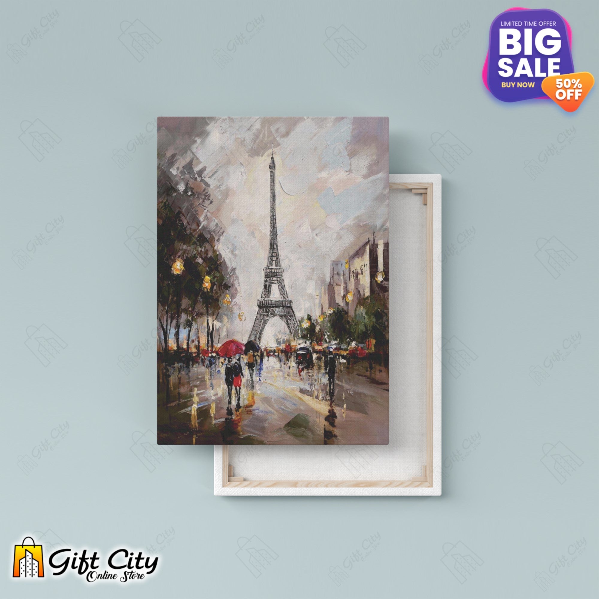 Eiffel Tower Canvas Painting