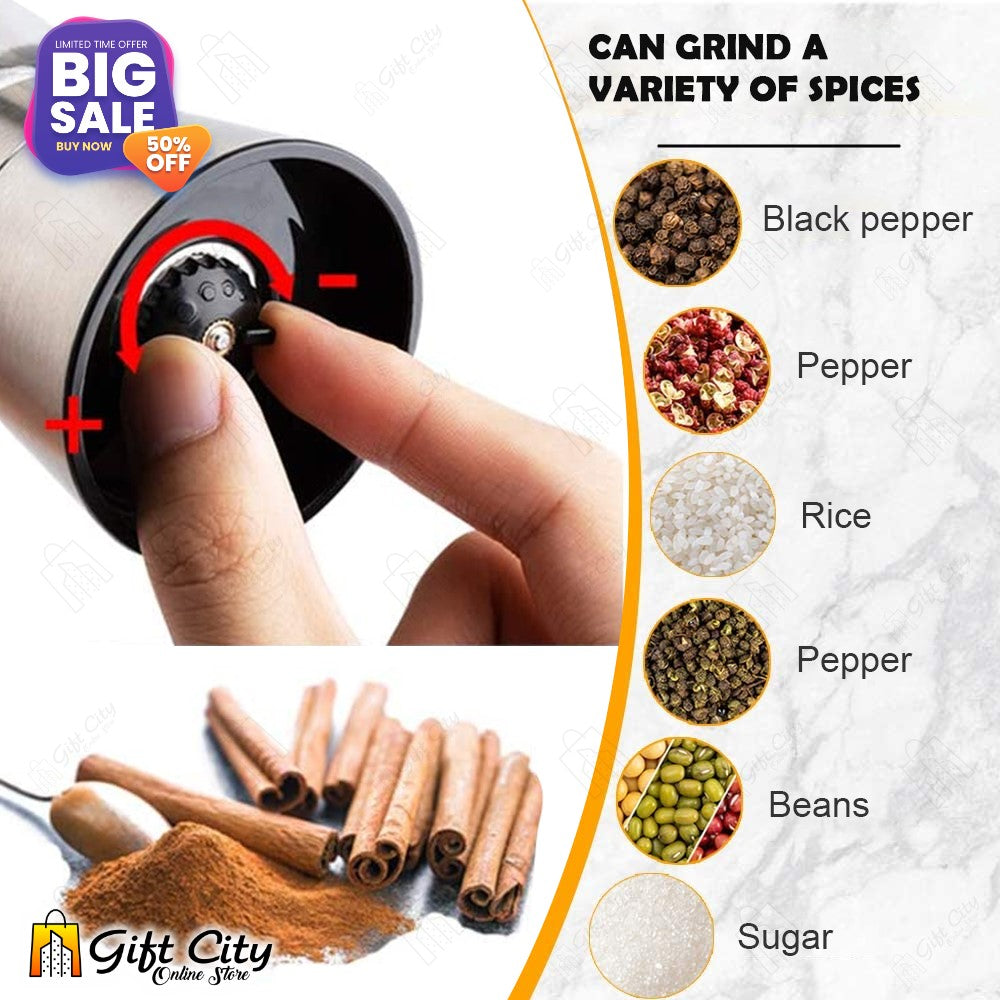 Stainless Steel Manual Salt & Pepper Grinder Shakers Spices Mill Crusher Kitchen Tools