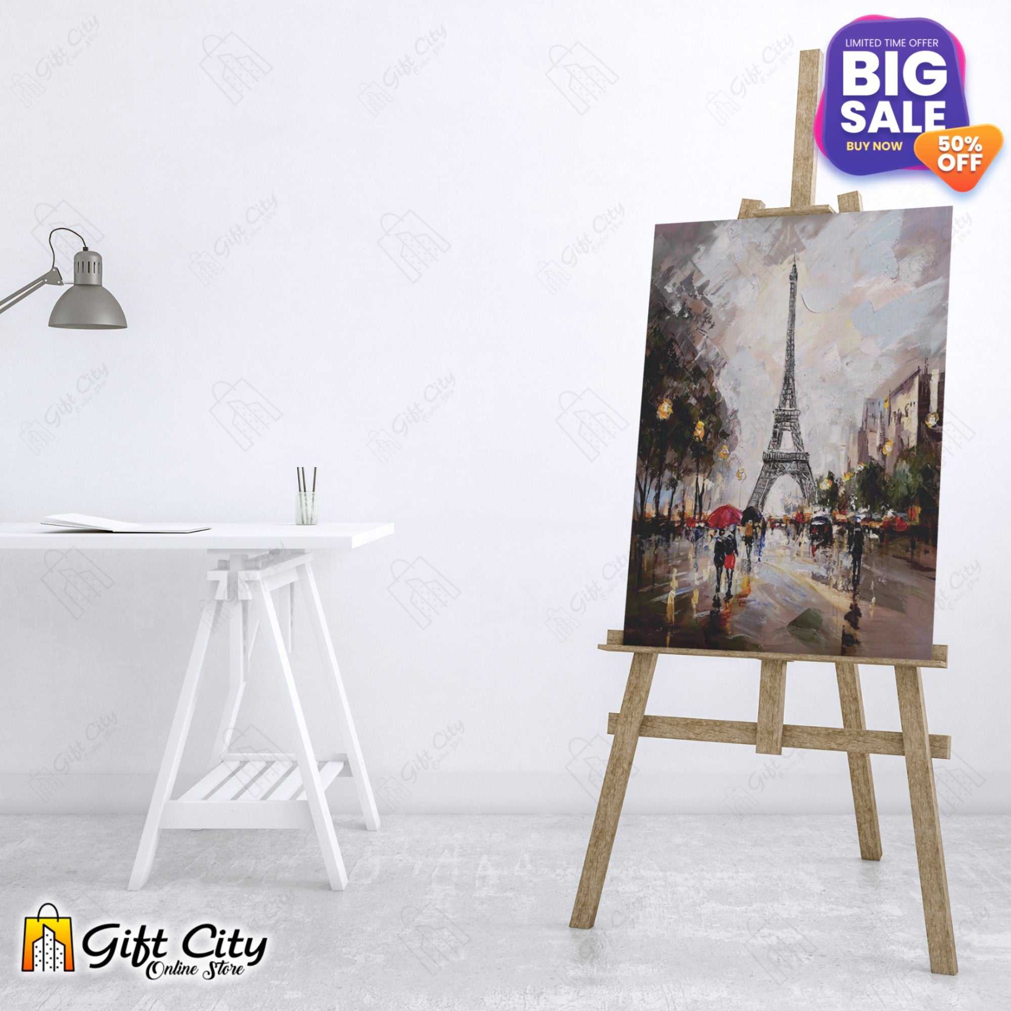 Eiffel Tower Canvas Painting