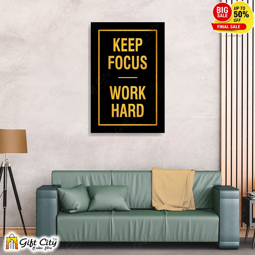 3 In 1 Motivational Quote Frame Wall Clock