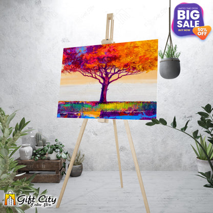 Colorful Tree Canvas Painting