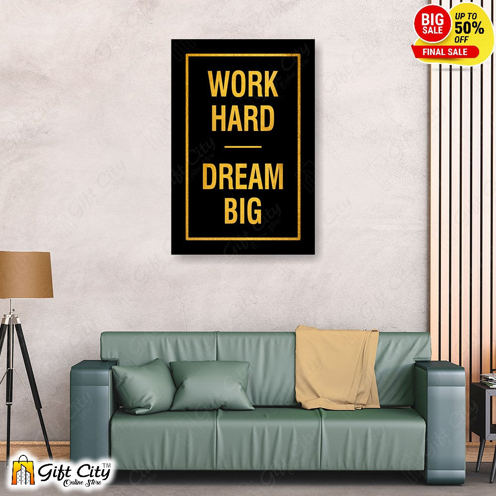 3 In 1 Motivational Quote Frame Wall Clock